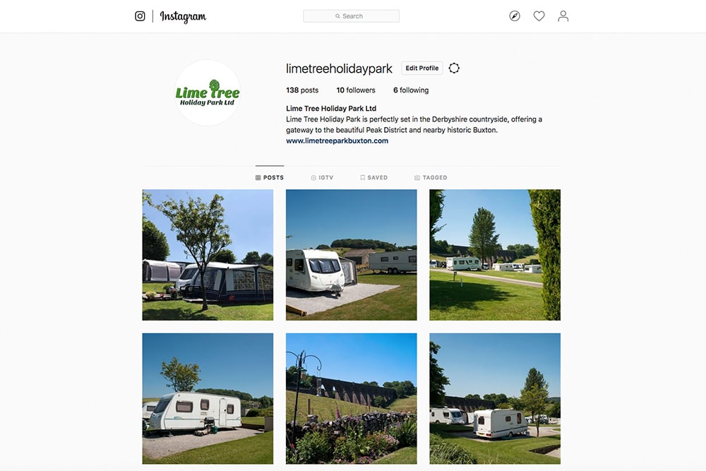 Follow us on Instagram - Lime Tree Holiday Park