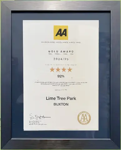 gold-award-24 Lime Tree Holiday Park AA Quality Inspected 2020